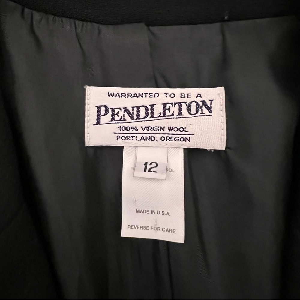 Pendleton 100% Wool Longline Blazer Size 12 - Picture 5 of 6